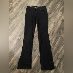 wrangler black bootcut jeans